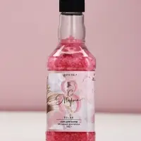 Соль для ванны во флаконе виски &laquo;8 марта&raquo;, 300 гр, аромат ягодный коктейль, Чистое счастье