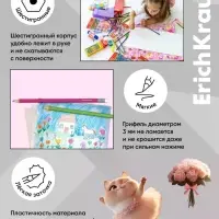 Карандаши 12цв , ErichKrause "Prima Cat", пластик, шестигр., европодвес