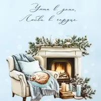 Пакет подарочный новогодний ламинированный, «Уюта в доме» , 26×12×32 см Пакет подарочный новогодний ламинированный, «Уюта в доме» , 26×12×32 см