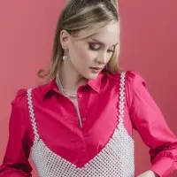 Серьги с жемчугом &laquo;Грейс&raquo;, две бусины, белые в золоте, шар №20