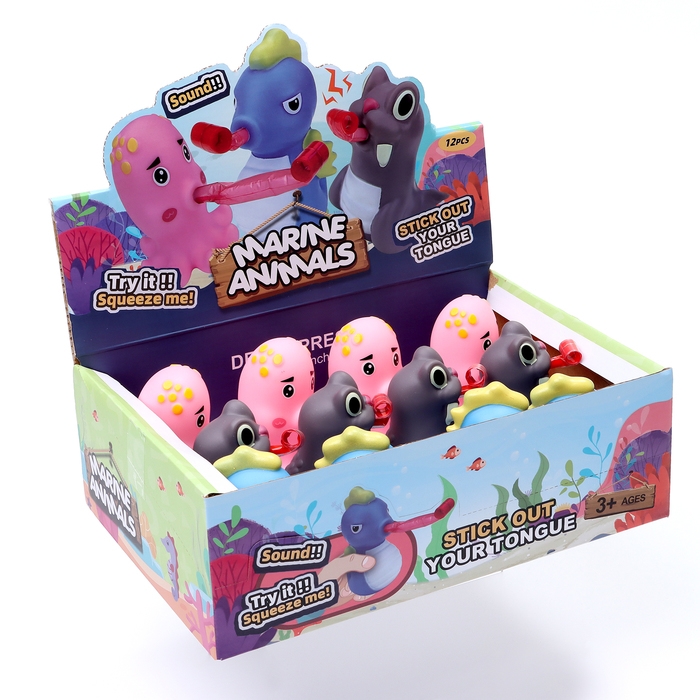Мялка «Морские жители» с язычком, виды МИКС Мялка «Морские жители» с язычком, виды МИКС