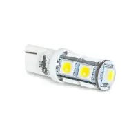 T028 Т10/белый/ (W2,1x9,5d) 9SMD 5050 3 chip W5W, блистер 2 шт.