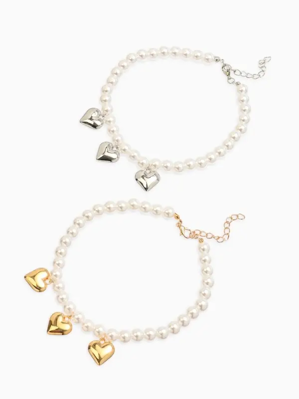 Обвес на штаны «Сердечки», набор 2 шт. цветной Обвес на штаны «Сердечки», набор 2 шт. цветной