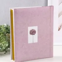 Фотоальбом 10 магнитных листов "Цветок"  23X28см, пер-т внутр.спираль