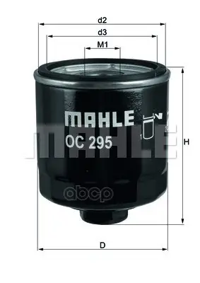 фильтр масляный Mahle/Knecht арт. OC295