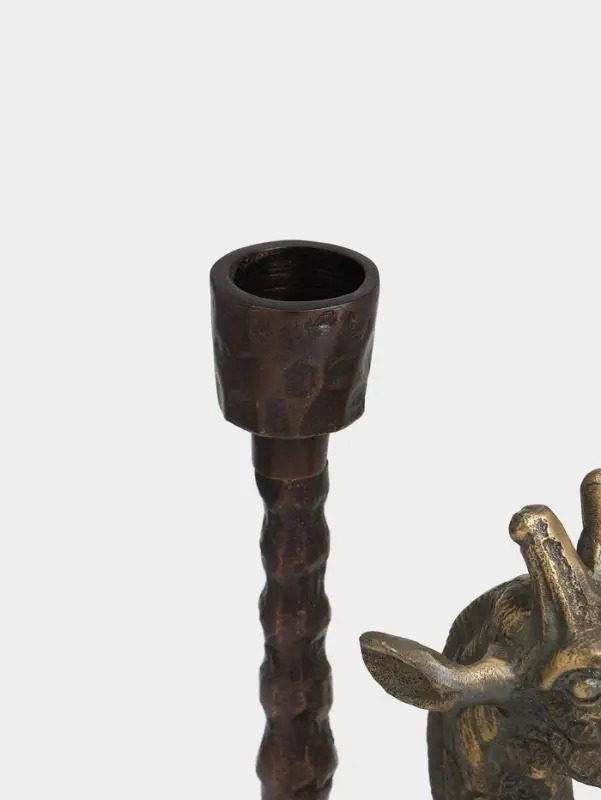 Подсвечник &laquo;Жирафик&raquo;, 14.5&times;9.5&times;24 см, алюминий