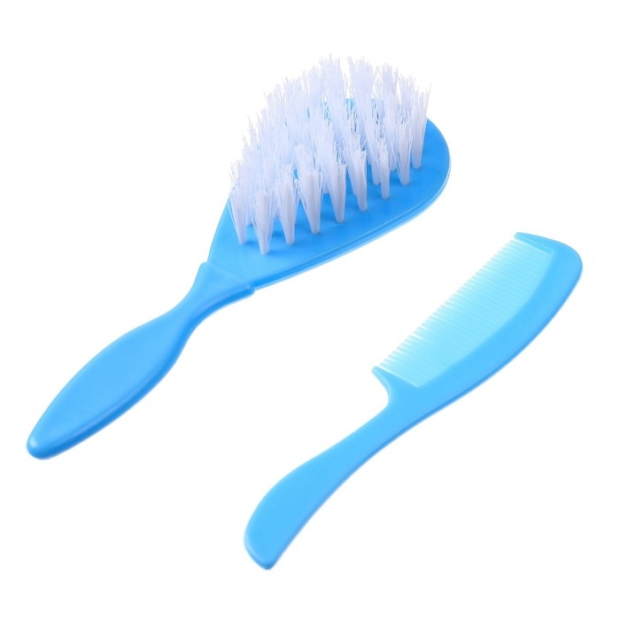 Набор детских расчесок, 2 шт., цвет голубой, рисунок МИКС Набор детских расчесок, 2 шт., цвет голубой, рисунок МИКС