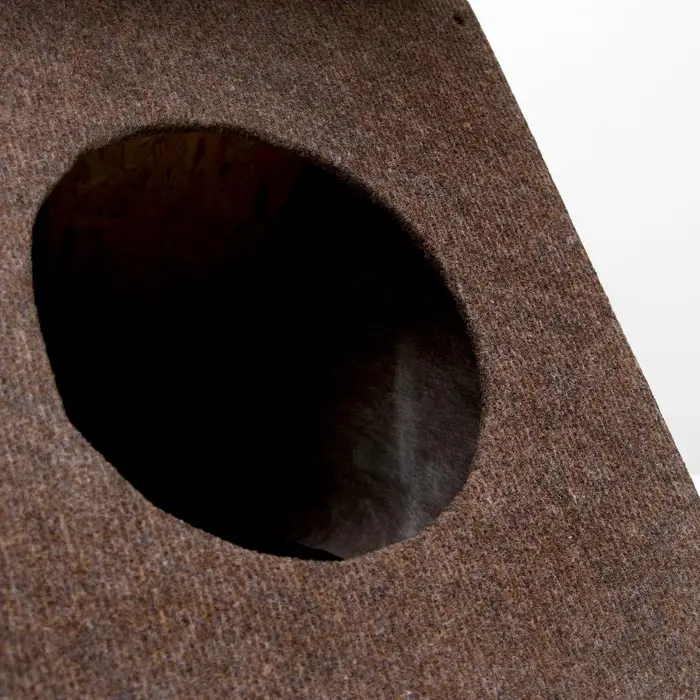 Домик для кошек &laquo;Икс&raquo;, с когтеточкой, раскладной, с гамаком, ковролин, цвет МИКС