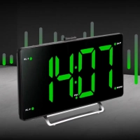 Часы электронные с FM радио H-RCL246 зеленая подсветка