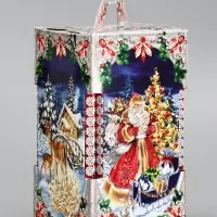 Подарочная новогодняя коробка «Чудесный», для сладких подарков, 10.6×10.6×18.8 см Подарочная новогодняя коробка «Чудесный», для сладких подарков, 10.6×10.6×18.8 см