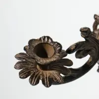 Подсвечник настенный чугун на 1 свечу "Цветок герцога" 18х12,1х16,3 см