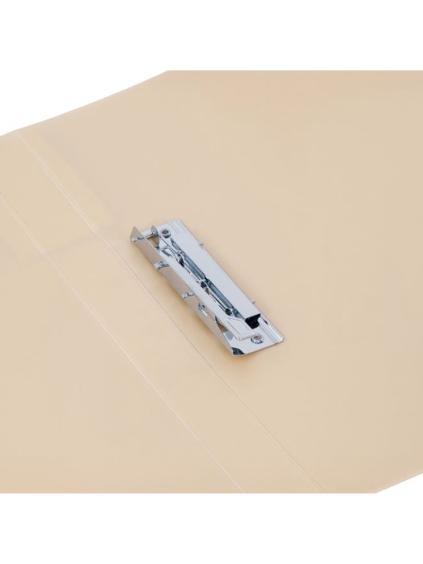 Папка с зажимом А4, 700 мкм, корешок 27 мм, Calligrata TOP Pastel, внутренний и торцевой карман, до 180 листов, кремовый Папка с зажимом А4, 700 мкм, корешок 27 мм, Calligrata TOP Pastel, внутренний и торцевой карман, до 180 листов, кремовый