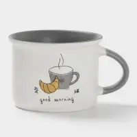 Кружка Доляна Good morning, 160 мл, 10&times;8&times;5.9 см, фарфор, белая