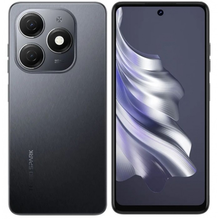 Смартфон TECNO Spark 20, 6.6 Смартфон TECNO Spark 20, 6.6", 8 Гб, 128 Гб, 50 Мп, 32 Мп, 2 sim, 5000 мАч, NFC, черный