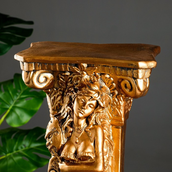 Колонна Колонна "С девушкой" бронза 67см