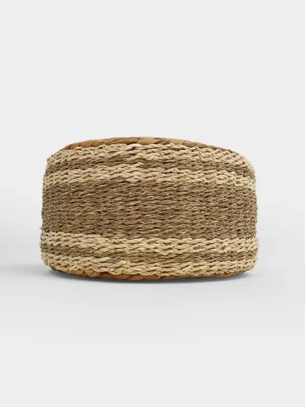 Пуфик, 40&times;40&times;20 см, водный гиацинт, сиграсс