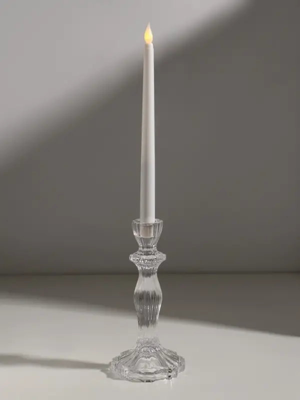Подсвечник стекло  Подсвечник стекло "Бутон на ножке" прозрачный d=2,2 см 10х10х20 см