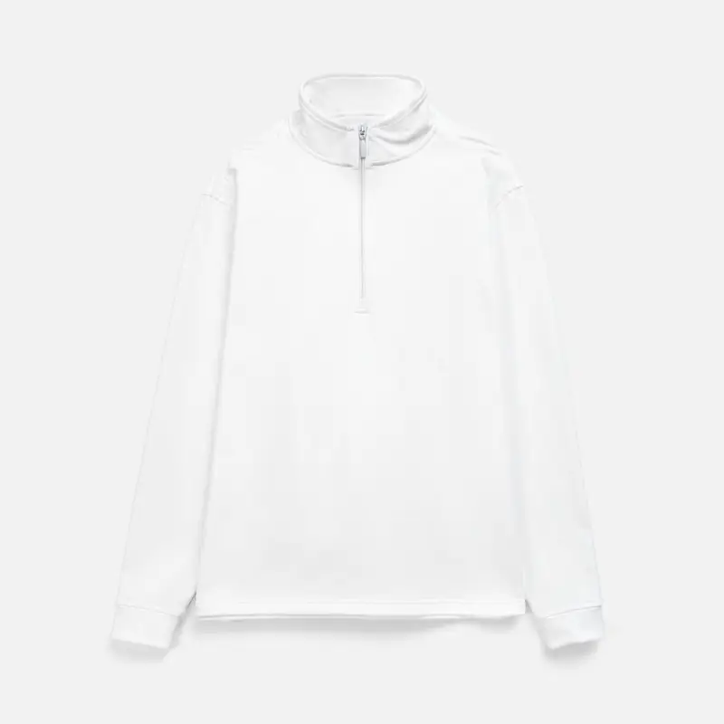 Свитшот на молнии из бифлекса Morfiss, белый, размер XS/S Свитшот на молнии из бифлекса Morfiss, белый, размер XS/S