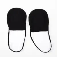 Полустельки для ног, р-р универсальный, пара, чёрный