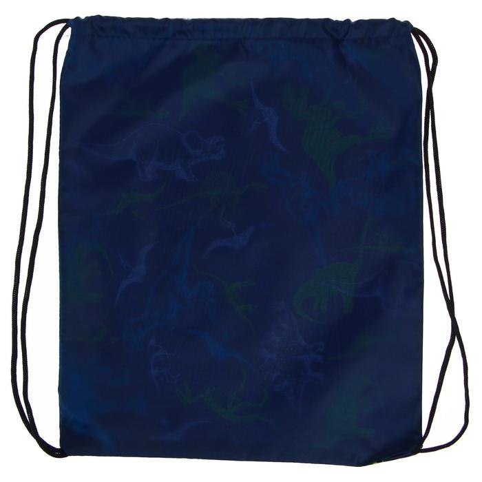 Мешок для обуви 420 х 340 мм, Calligrata МСО-5С, (мягкий полиэстер, плотность 210D),  Мешок для обуви 420 х 340 мм, Calligrata МСО-5С, (мягкий полиэстер, плотность 210D), "Динозаврики"