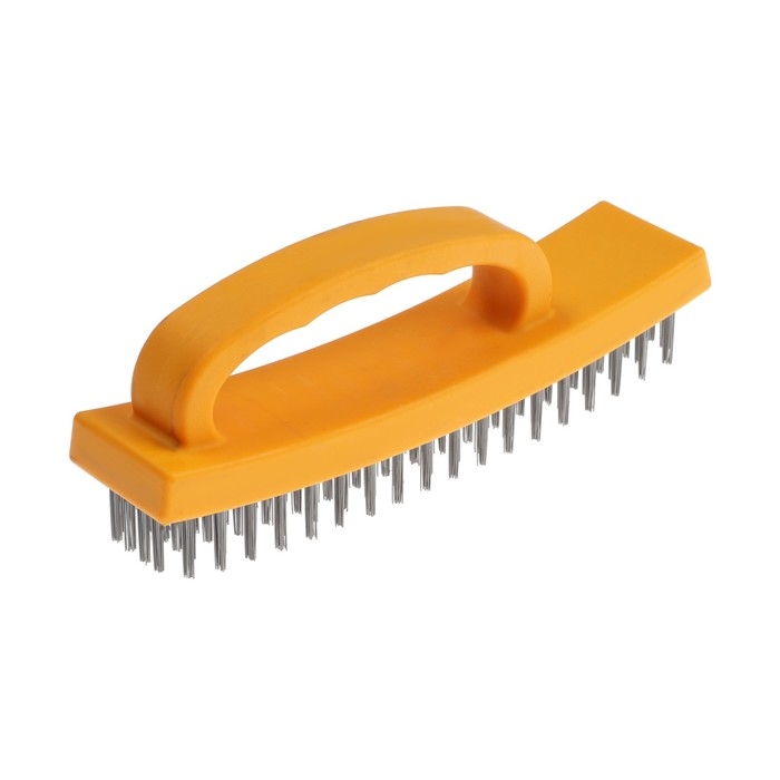 Щетка металлическая ручная ТУНДРА, пластиковая рукоятка, 6-рядная Щетка металлическая ручная ТУНДРА, пластиковая рукоятка, 6-рядная