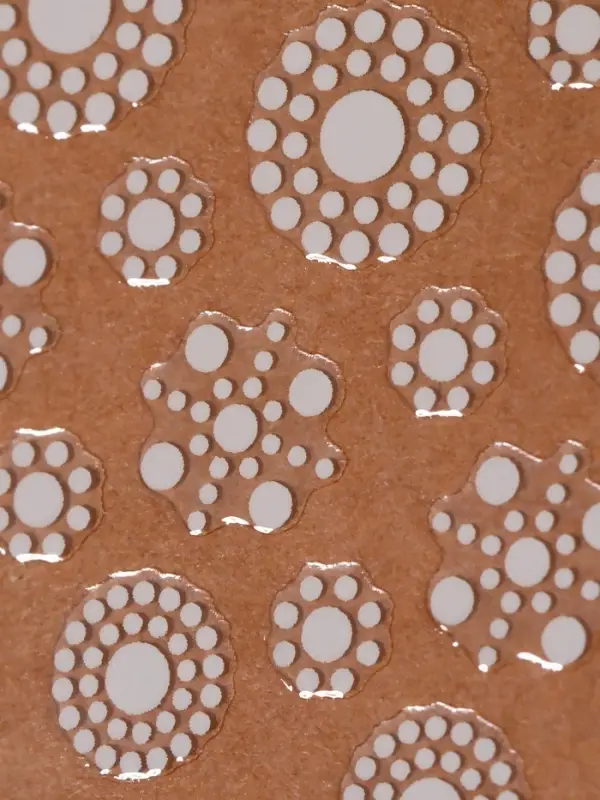 Наклейки для ногтей «Узоры», белые