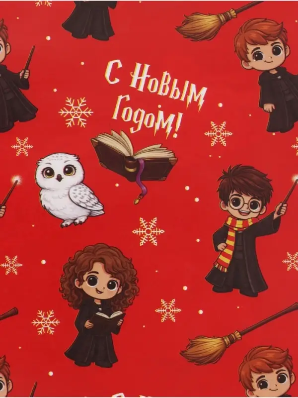 Упаковочная бумага &laquo;Зима&raquo;, 70&times;100 см, глянец, 1 лист
