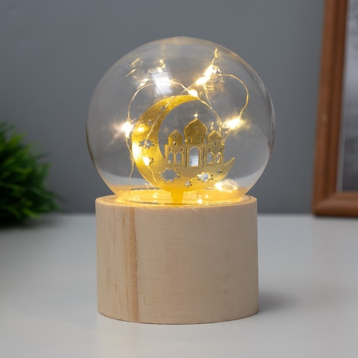 Ночник «Шар-мечеть» LED 3хAG10 шар 8см 6,5х6,5х11,5см Ночник «Шар-мечеть» LED 3хAG10 шар 8см 6,5х6,5х11,5см