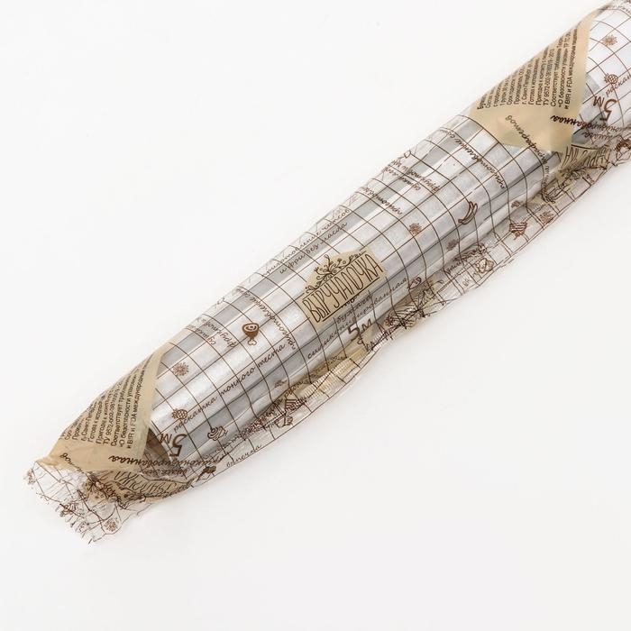 Бумага силиконизированная «Полоски», серебряные, для выпечки, 0,38 х 5 м Бумага силиконизированная «Полоски», серебряные, для выпечки, 0,38 х 5 м