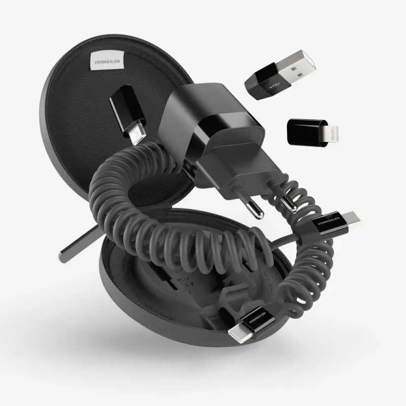 Зарядное устройство Vonmahlen Allroundo GaN, черное