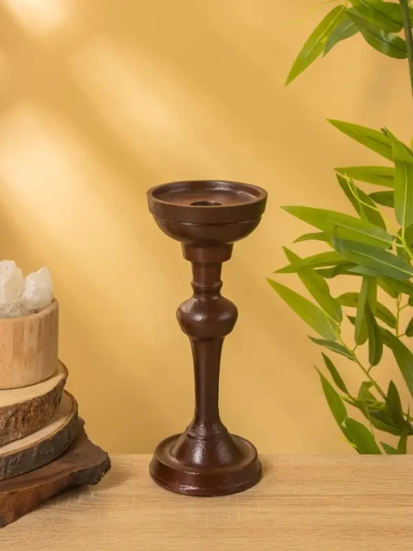 Подсвечник  Подсвечник "Бордо" алюминий 9х9х23 см