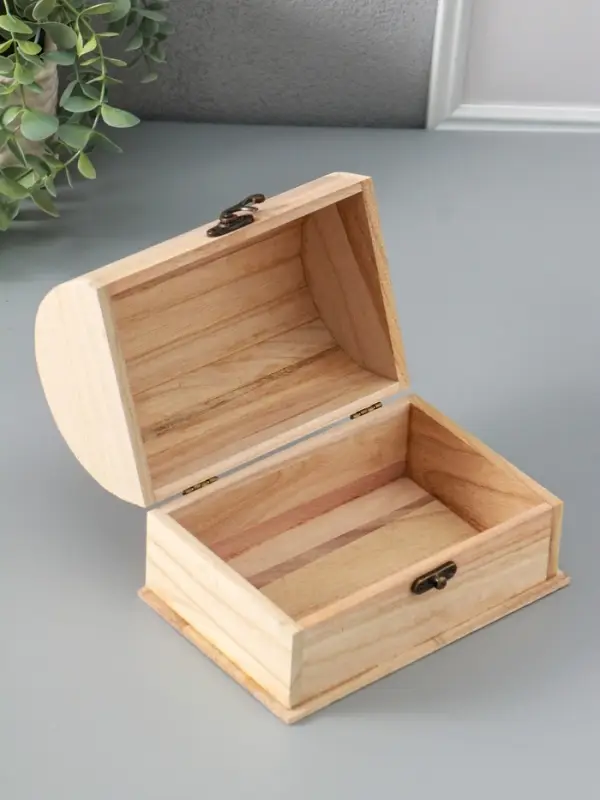 Шкатулка для росписи дерево &laquo;Сундук&raquo;, замок крючок, 18&times;12&times;12 см