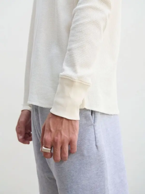 Футболка с длинным рукавом Thermal T, бежевая (неокрашенная), размер S Футболка с длинным рукавом Thermal T, бежевая (неокрашенная), размер S