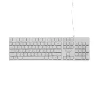 Клавиатура Smartbuy ONE 250, проводная, мембранная, 104 клавиши, USB, с подсветкой, белая