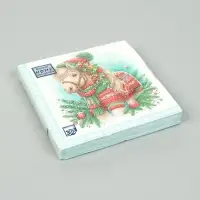 Салфетки бумажные трёхслойные «Новогодний пони», 33х33, 20шт Салфетки бумажные трёхслойные «Новогодний пони», 33х33, 20шт