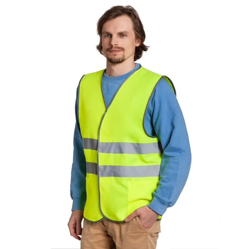 Сигнальный жилет СО-1 ТР, желтый флуоресцентный (170;176)-(96;100)