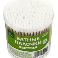 Ватные палочки бамбук, в пластиковом контейнере &laquo;Мой выбор&raquo;, 200 шт.