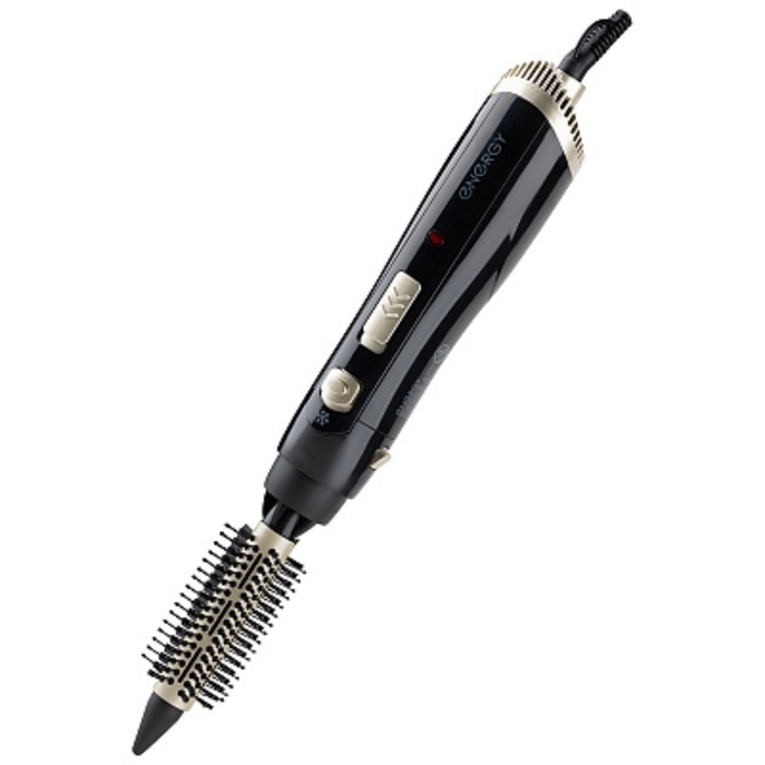 Фен-щётка ENERGY EN-845, 800-1000 Вт, 2 скорости, 2 температурных режима, 3 насадки, чёрный Фен-щётка ENERGY EN-845, 800-1000 Вт, 2 скорости, 2 температурных режима, 3 насадки, чёрный