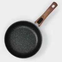 Сковорода KUKMARA Granit ultra blue, d=22 см, съёмная ручка, антипригарное покрытие, литой алюминий, синяя