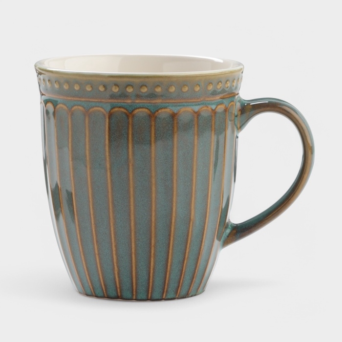 Набор кружек 2 шт Доляна  Набор кружек 2 шт Доляна "Винтаж" 350 мл 12х9х10 см, цвет синий