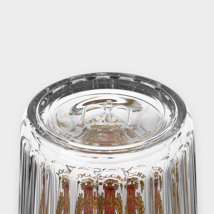 Стакан гранёный «Герб России», 250 мл Стакан гранёный «Герб России», 250 мл