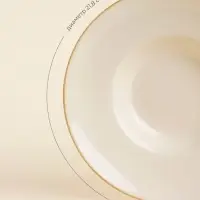 Тарелки для пасты SL Home &laquo;Леггеро&raquo;, 160 мл, d=21.8 см, набор 2 шт., фарфор, бежевые