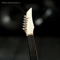 Гитара сувенирная "Ibanez" бело-чёрная, на подставке 24х8х2 см