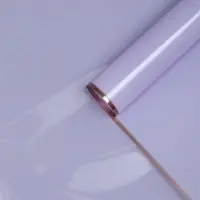 Пленка для цветов, "Кайма с тиснением", св. сиреневая, 57х57&plusmn;2 см