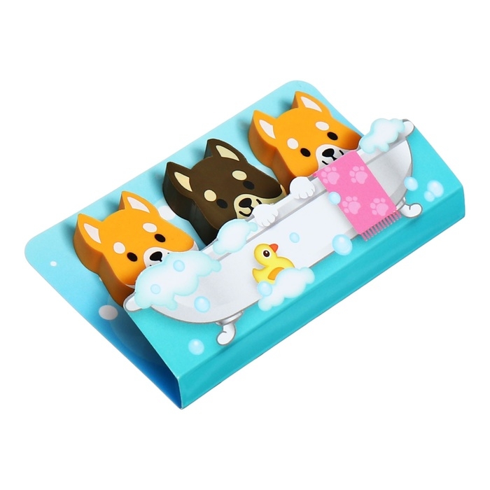 Ластик deVENTE Corgi, набор 3 штуки, 40х27х7мм Ластик deVENTE Corgi, набор 3 штуки, 40х27х7мм