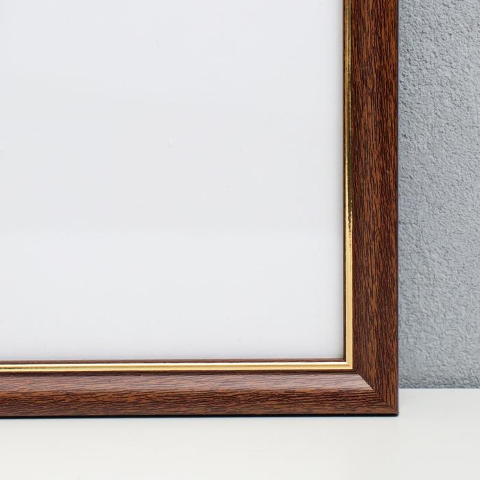 Фоторамка пластик 40х50 см, тёмное дерево (пластиковый экран) Фоторамка пластик 40х50 см, тёмное дерево (пластиковый экран)