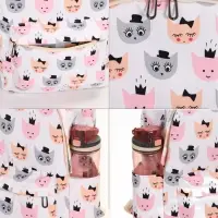 Рюкзак школьный &laquo;Котятки&raquo;, с пеналом, 29&times;12&times;41 см, белый