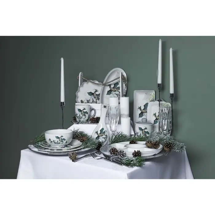 Блюдо сервировочное Доляна «Дракоша», 23×14×3 см, цвет белый Блюдо сервировочное Доляна «Дракоша», 23×14×3 см, цвет белый