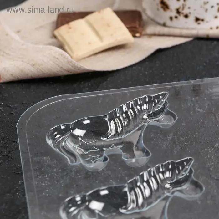 Форма для шоколада и конфет «Шоко-Единорог», пластик, прозрачная Форма для шоколада и конфет «Шоко-Единорог», пластик, прозрачная