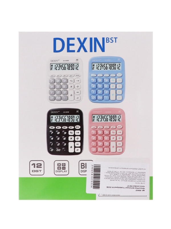 Калькулятор настольный 12-разрядный КК-3825В, розовый Калькулятор настольный 12-разрядный КК-3825В, розовый